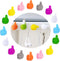 16PCS Self-Adhesive Silicone Thumb Hooks Multi-Function Cable Holder Wall Decoration Finger Hook for Earphone,Toothbrush,Key,Makeup Brush Wire Des...