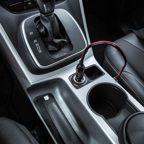 Car Cigarette Lighter Male Plug Adapter with LED Light 12V 15A Fuse Replacement Cigar Lighter Power Plug 16AWG Extension Cord Universal (2 Pack)...