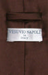 Vesuvio Napoli Solid CHOCOLATE BROWN NeckTie & Handkerchief Men's Neck Tie Set...