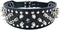 Dogs Kingdom Faux Leather Spiked Studded Dog Collar pet collar Pitbull, Boxer Black L...