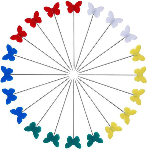 200pcs Flat Head Butterfly Sewing Straight Pins Patchwork Quilting Pins Dressmaking Sewing Accessories DIY Crafts...