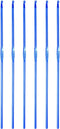 Aluminum Crochet Hook 2.5mm Knitting Needles for DIY Craft Yarn Blue 6Pcs......