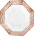 Lacetagon Rose Gold Premium Plastic Octagonal Dessert Bowl - 5 oz. (Packs of 10) - Perfect for Parties, Weddings, and Events...