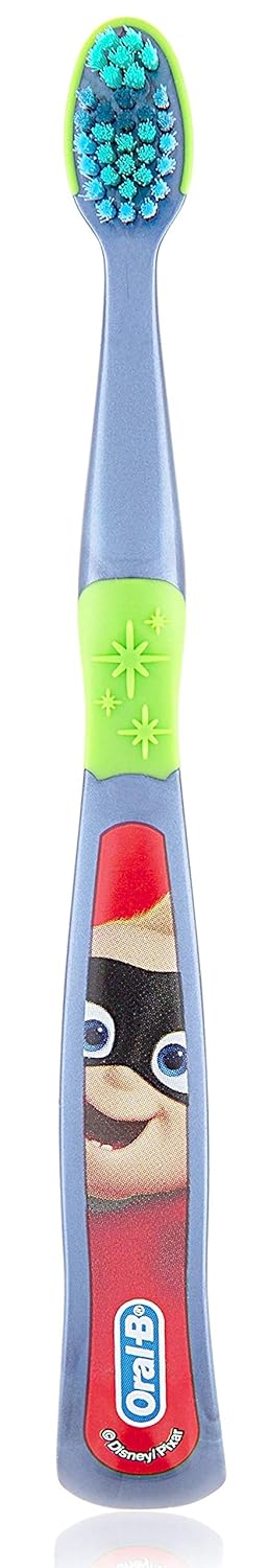 Hippie Hype Kids Manual Toothbrush, for Children and Toddlers 3+, Extra Soft Bristles - Pack of 6 (Characters Vary)...