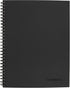 Cambridge Notebook, Business Notebook, 7-1/4" x 9-1/2", 80 Sheets, Ruled, Action Planner, Flexible Cover, Wirebound, Gray (06122)...
