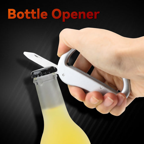 Multitool Carabiner with Pocket Knife, Bottle Opener,Nail file,Small Scissors,EDC Carabiners Keychain with Folding Knives,Auxiliary Tools for Camp...