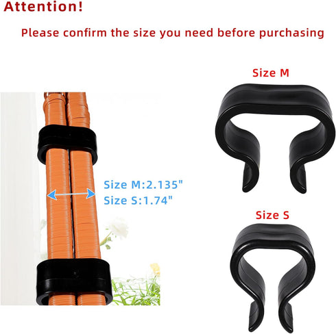 SUQ I OME Pack of 10 Outdoor Patio Garden Wicker Rattan Furniture Aligment Sofa Rattan Chair Fastners Clip Sectional Connector - Non Slip (2.13 in...