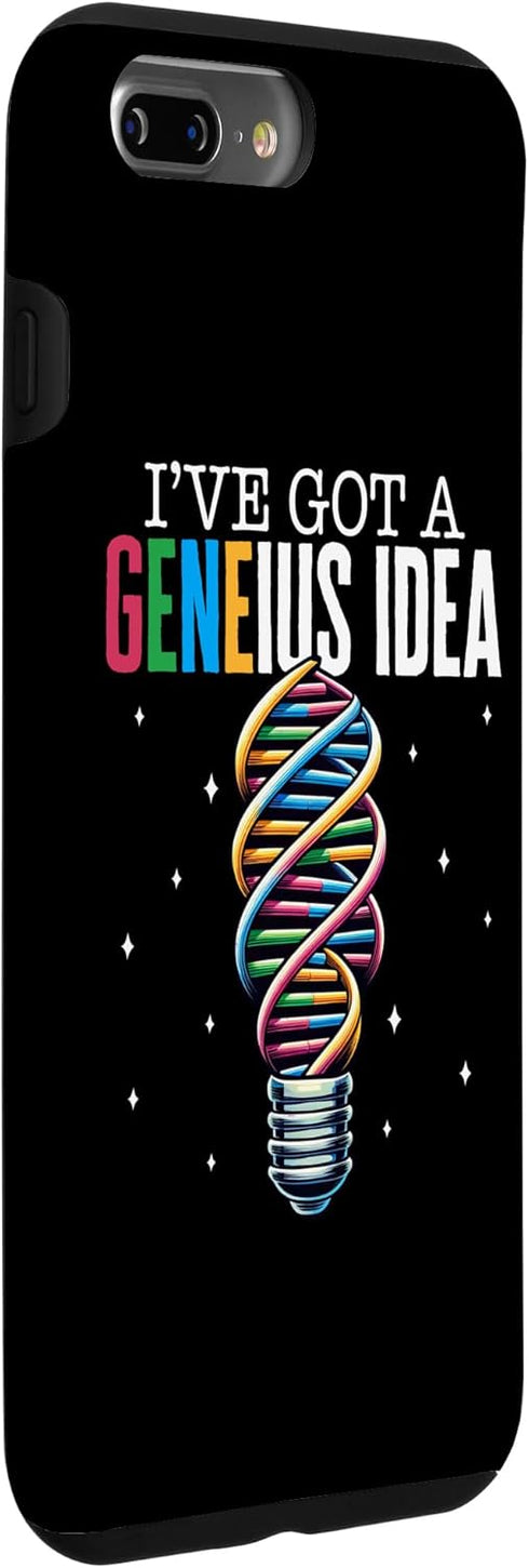 iPhone 7 Plus/8 Plus Science I've Got Geneious Idea Helix Twisting DNA Light Bulb Case...