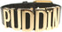 Adjustable Fashion High Neck Black Belt Letter Gold Puddin Choker Necklace Collar for Women Girls Adult Kids Prime (About 1.2 Inch Width)...