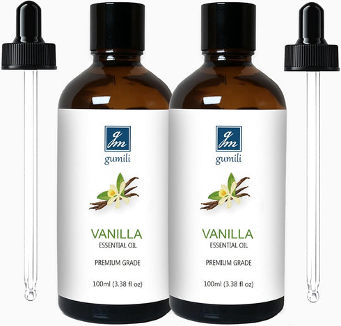 Vanilla Essential Oil 200ML, Natural Vanilla Oil Scented Oil for Aromatherapy & Diffuser-100ML(Pack of 2)...