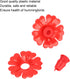 30Pcs Hummingbird Feeder Flowers Hanging Bird Feeding Ports Replacement Parts Garden Supplies(Red)...