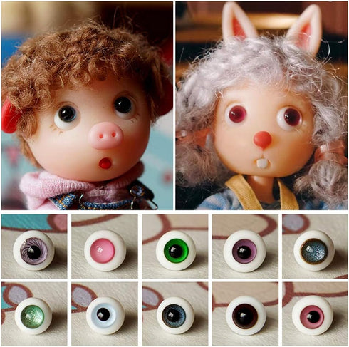 OLYCRAFT 6PCS Doll Eye Mold Eyeball Resin Molds, Resin Eyeball Casting Decorative Epoxy Eye Mold with Accessories for DIY Crafts Party Decorations...
