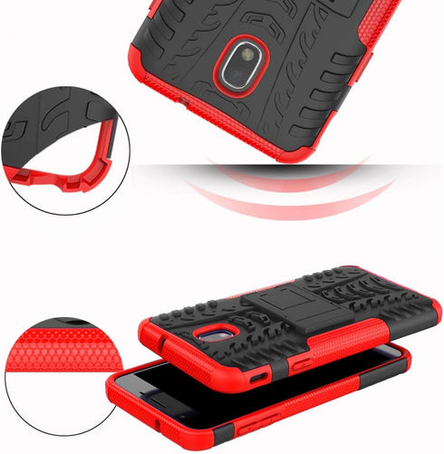 Phone Case for Samsung Galaxy J7 Star J 7 Crown 7J Refine 2018 J7V V 2nd Gen with Tempered Glass Screen Protector Cover Stand Hard Rugged Cell Acc...