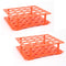 50-Holes Centrifuge Tube Rack - Detachable Lab Test Tube Holder Rack for 10ml/15ml/50ml(2 Racks Orange)...