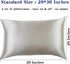 Lanest Housing Satin-Silk Pillowcase Queen, Beige Satin Pillowcase for Hair and Skin, Breathable, Super Soft, Cooling Pillow case Queen-Standard S...