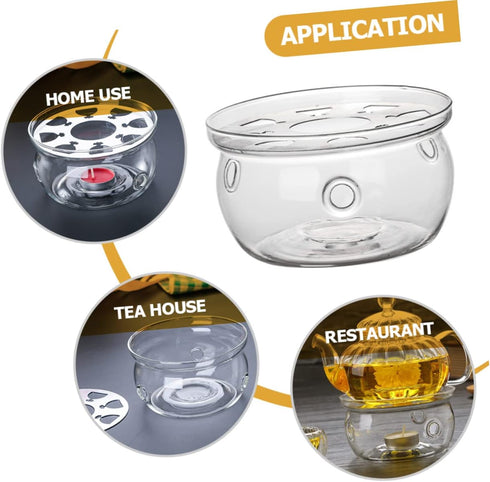 Alipis Tea Warmer teapot Candle Holder Candle Holder Stand Dish Heater Tea Candle Warmer Tea Light Candle Warmer Tea Kettle Warmer Aroma Tea Maker...