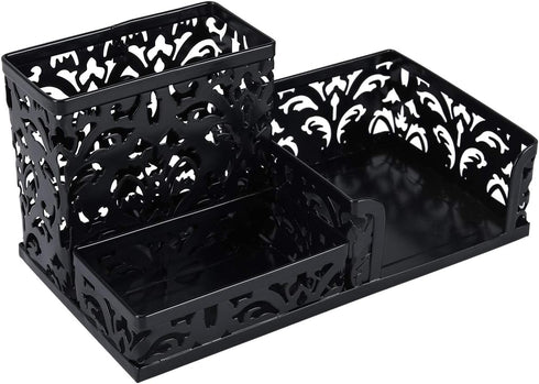 EasyPAG Desk Organizer with 3 Compartment for Pencil Sticky Note Holder and Office Accessories,Black...