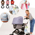 Stroller Hook Flower Stroller Hook Stroller Accessories Baby Walker Magic Velcro Hook Multi-functional Hook 6PCS...