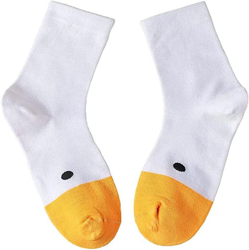 1 Pair Funny Goose Head Socks Universal Sport Cotton Socks Creative Animal Casual Socks for Women Men...