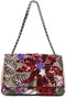 Women Summer Straw Bag Sequin Floral Embroidery Clutch Purse Shoulder Handbag For Beach Party With Random Flower Pattern...