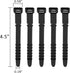 20pcs Silicone Cable Ties Reusable Zip Ties Black Elastic Cord Organizer Wire Management Ties Straps Bundling and Fastening Cable for Home Office ...