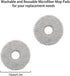 12 PCS Dust Bags Mop Cloths Kit Replacement for Ecovacs Deebot X2 Omni / X2 / X2 Pro / DEX86 Robot Vacuums Spare Parts, 8 Dust Bags, 4 Mop Cloths...