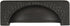 Hickory Hardware 1 Pack Solid Core Kitchen Cabinet Pulls, Luxury Cabinet Handles, Hardware for Doors & Drawers, 3-3/4 Inch (96mm) Hole Center, Bla...
