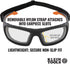 Klein Tools 60483 Safety Glasses Removable Gasket with Nylon Strap fit Klein Professional Full Frame Safety Glasses (Sold Separately)...