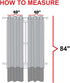 Elegant Comfort Luxury Sheer Curtains, Window Treatment Curtain Panels with Rod Pocket for Kitchen, Bedroom and Living Room (40 x 84-inches Long, ...