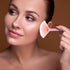 7 PCS Makeup Brushes, Crystal Sparkles Cute Fan Blush Foundation Powder Lip Highlight Eye Shadow Eyebrow Concealers Brush Set with Sequins Handle ...