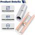 Haisstronica Non Insulated Butt Connectors Kit 220pcs Butt Connectors for Wiring Pure Copper AWG24-8 Wire Crimp Connector...