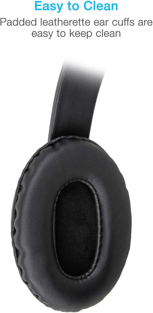 Cyber Acoustics Stereo PC Headset (AC-4000), 3.5mm Connection, Noise Canceling Microphone for PC, Mac and, Tablets, Perfect for Classroom or Home...
