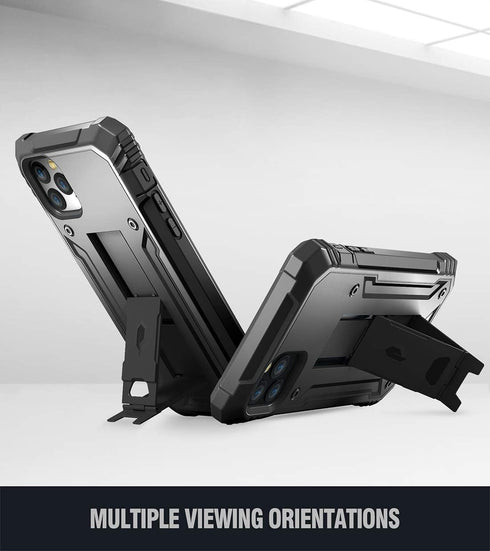 iPhone 11 Pro Rugged Case with Kickstand, Poetic Full-Body Dual-Layer Shockproof Protective Cover, Built-in-Screen Protector, Revolution Series, f...
