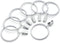 Metal Curtain Clip Rings 2 Inch Interior Diameter Set of 14 (White)...