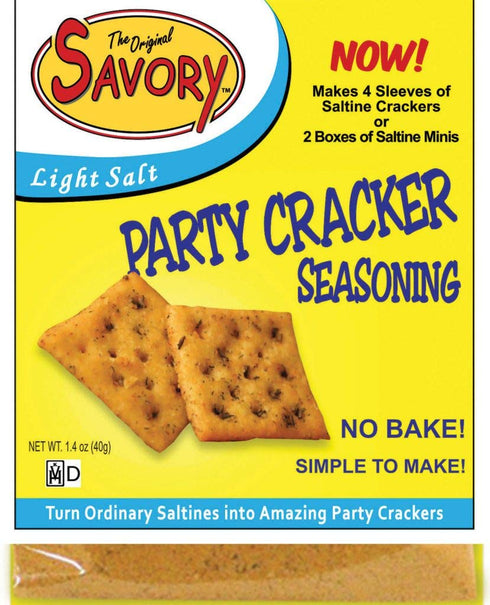 Savory Saltine Seasoning, 1.4 Ounce, Light Salt, 1 Pack...