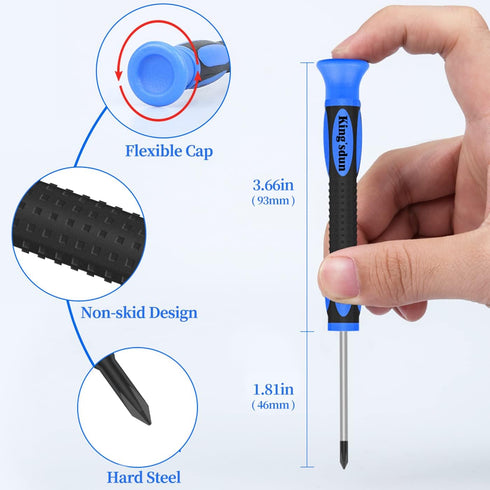 Upgraded Eyeglass Repair Kit, Eye Glasses Repairing Tools with Precision Screwdriver Set, Various Screws, Nose Pads, Temple Tips Sleeve Retainer S...