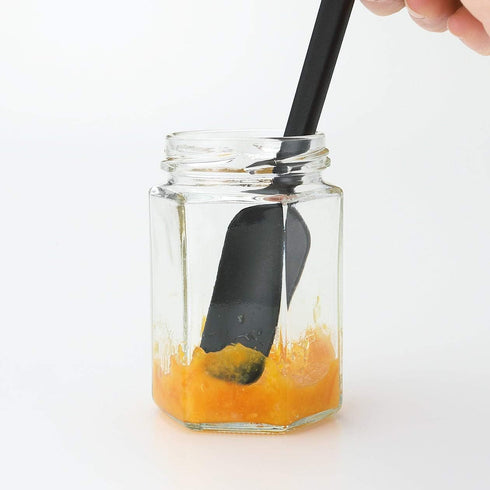 MUJI 82932423 Silicone Jam Spoon, Approx. 7.5 inches (19 cm), Black...