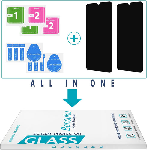 (2 Pack) Privacy Screen Protector Designed for Samsung Galaxy A14 5G Anti-Spy Tempered Glass, Anti Scratch, Bubble Free......