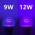 FAGUANGAO LED Black Light Bulb,9W(75Watt Equivalent) A19 UV Blacklight Bulb,120V,UVA Level 390-400nm,E26 Medium Base,Glow in The Dark for Blacklig...