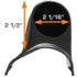GlowShift Universal Black Single Pillar Gauge Pod - Fits Any Make/Model - ABS Plastic - Mounts (1) 2-1/16" (52mm) Gauge to Vehicle's A-Pillar...