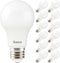 Sunco Lighting 12 LED A19 Light Lamp Bulbs 9W Equivalent 60W, CRI91 E26 Base 3000K White for Living Room Dining Area Bedroom Refrigerator, 850 Lum...
