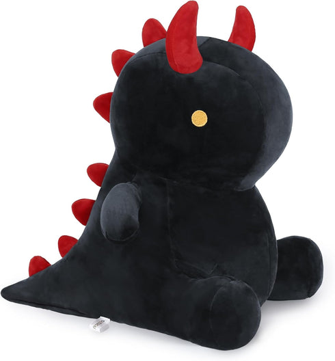Ditucu Cute Dinosaur Plush Dino Stuffed Animals Plushies Toys Super Soft Dolls Birthday Gifts for Kids Girls Boys Black 12 inch...