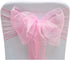 Elegant Organza Chair Sashes Sheer Fabric Sashes for Weddings, Parties, and Special Events – (Pack of 10 Pieces, Baby Pink)...