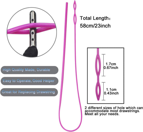8 Pieces Drawstring Cords Replacement Drawstrings with Easy Threaders for Sweatpants Shorts Pants Jackets Coats (8 Pieces)...