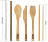 Travel Utensils with Case Set Fork, Knife, Spoon, Chopsticks, Straw, Straw-cleaning brush, Travel Pouch and Carabiner, Excellent For Everyday Use!...