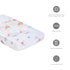 Oilo Changing Pad Cover, Breathable 100% Turkish Cotton Fitted Jersey, 300 Thread Count, Machine Washable, Fits Standard Changing Pads (32" x 16")...