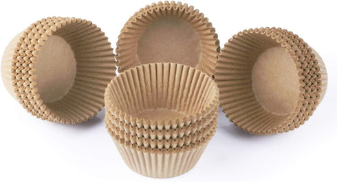 Caperci Standard Natural Cupcake Liners 500 Count, No Smell, Grease-Proof Paper Muffin Liners, Food-grade Baking Cups for Cupcakes, Muffins, Nuts...