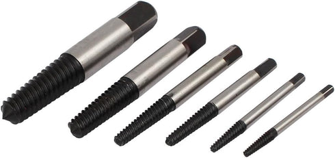 uxcell 1/8"-1" Screw Extractor Set Broken Bolt Stud Pipe Remover Tool Kit 6 in 1...