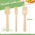 300 Pcs Disposable Mini Wooden Spoons 3.75" Tasting Spoons Ice cream spoon Sampling Spoons...