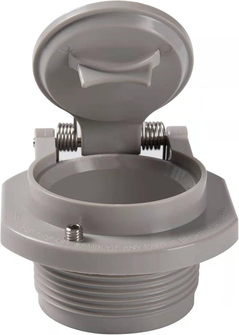 ATIE Pool Free Rotation Snap-Lock Vacuum Vac Lock Safety Wall Fitting W400BLGP for Most Zodiac, Hayward, Pentair Suction Pool Cleaners (Light Gray...